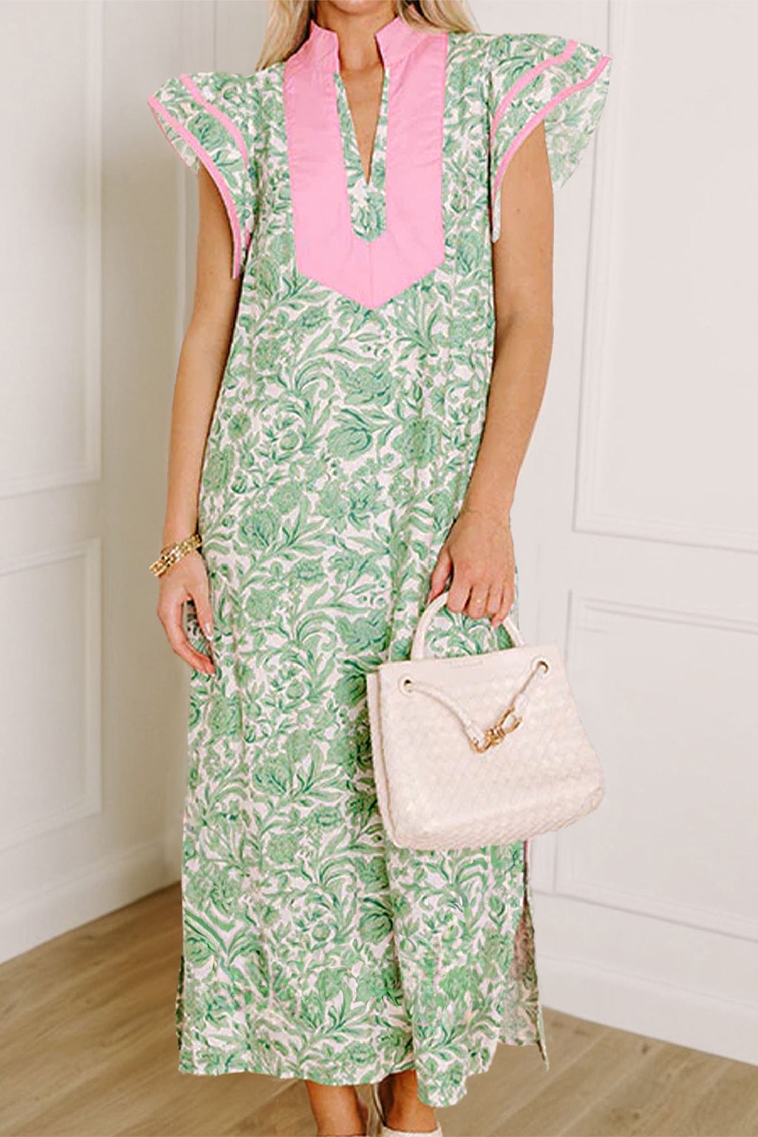"Fun In Floral" Midi Dress