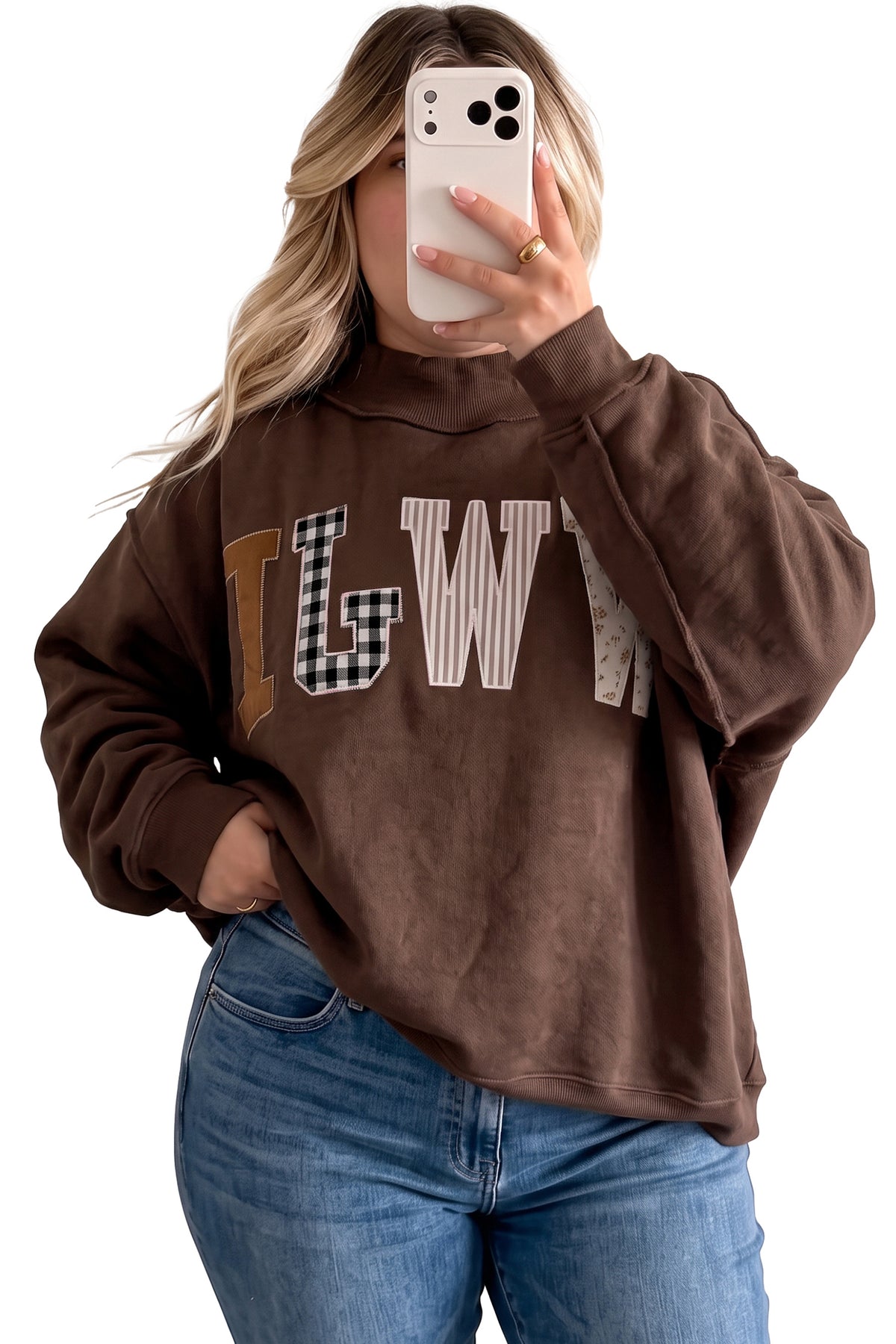 "WWJD In Coffee" Plus Size Sweatshirt
