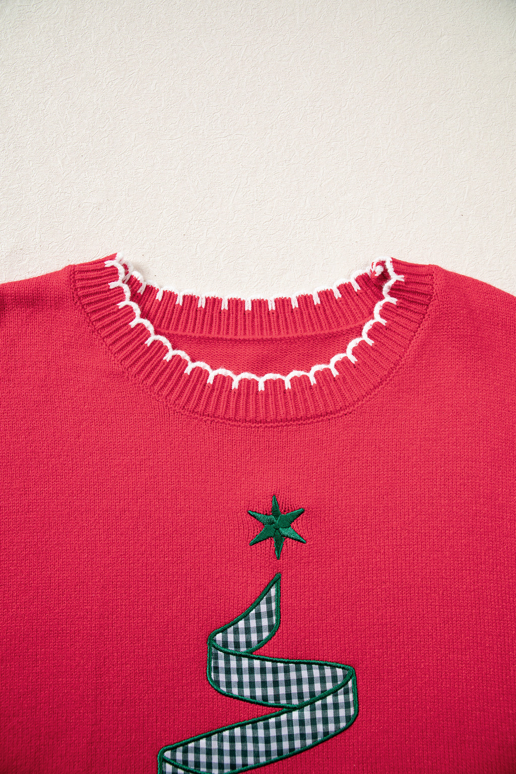 Stitched Christmas Tree Sweater