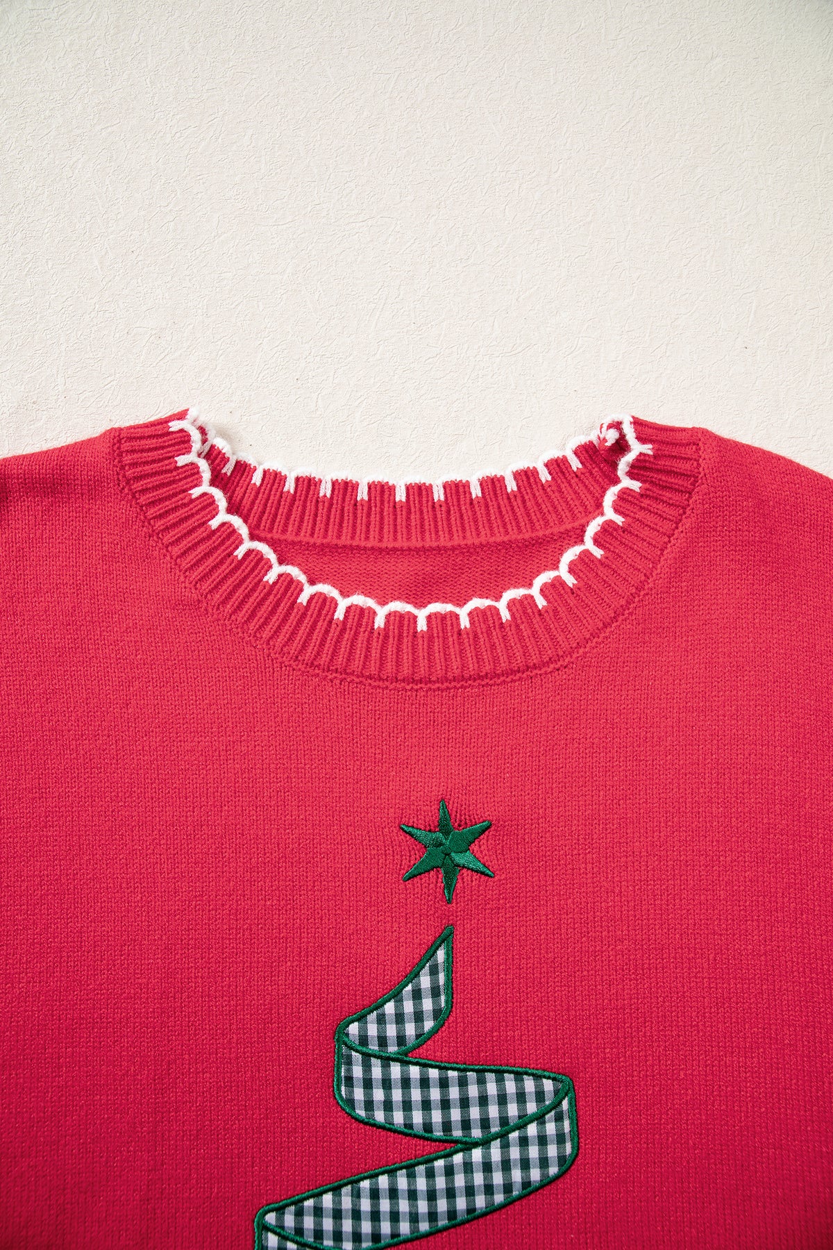 Stitched Christmas Tree Sweater