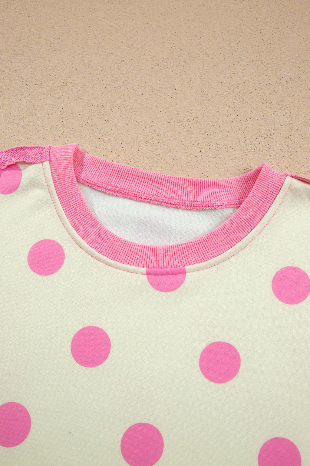 Polka Dot & Patchwork Sweatshirt