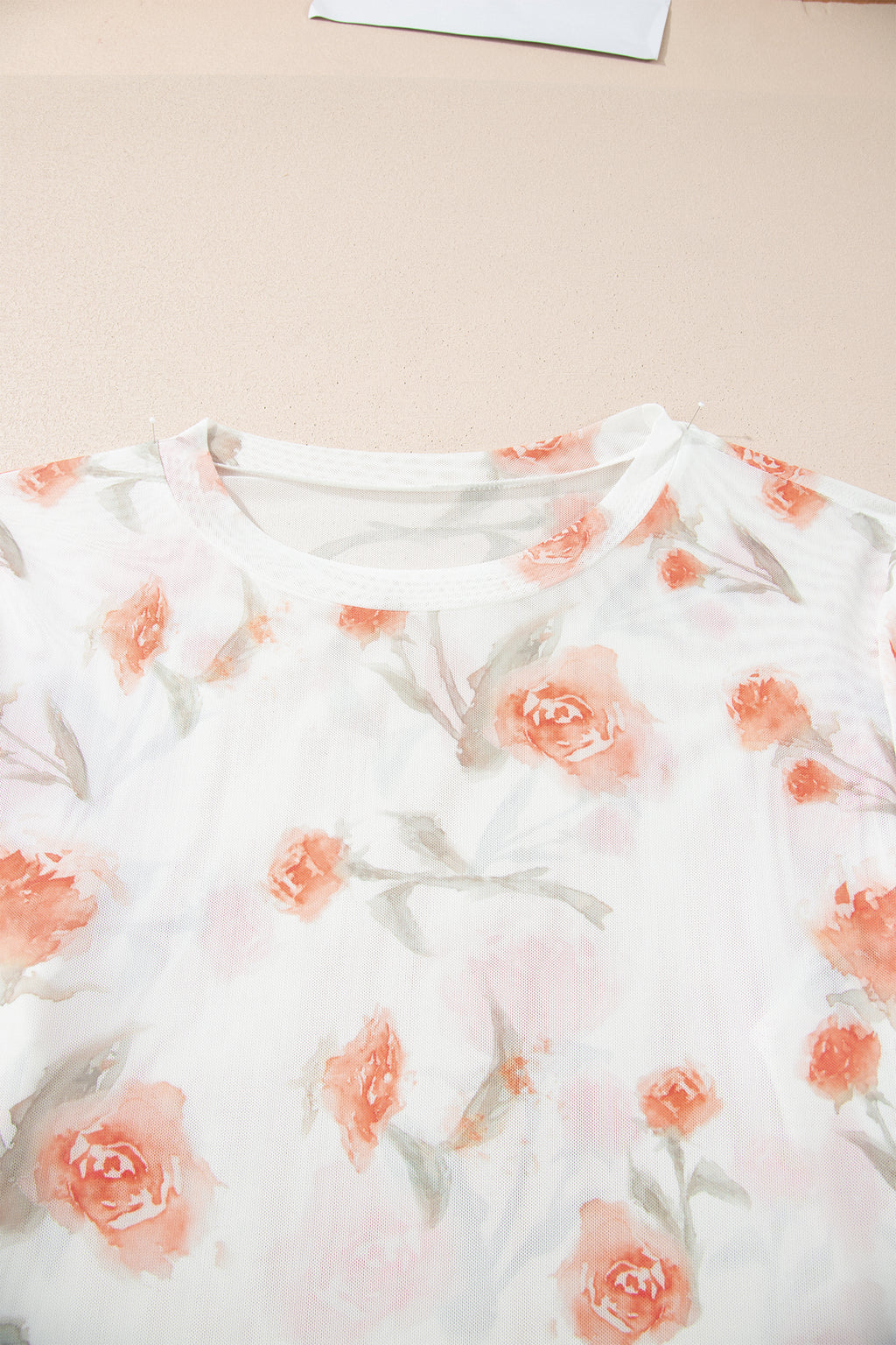 "Don't Mesh With Me" Plus Size Floral Top