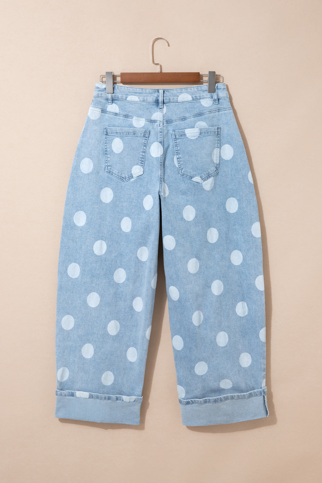 "Blue or Khaki" In Polka Dot Jeans