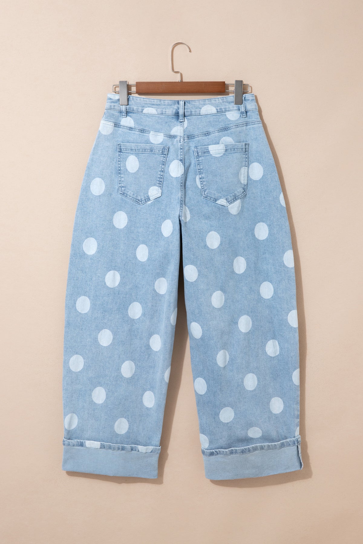 "Blue or Khaki" In Polka Dot Jeans