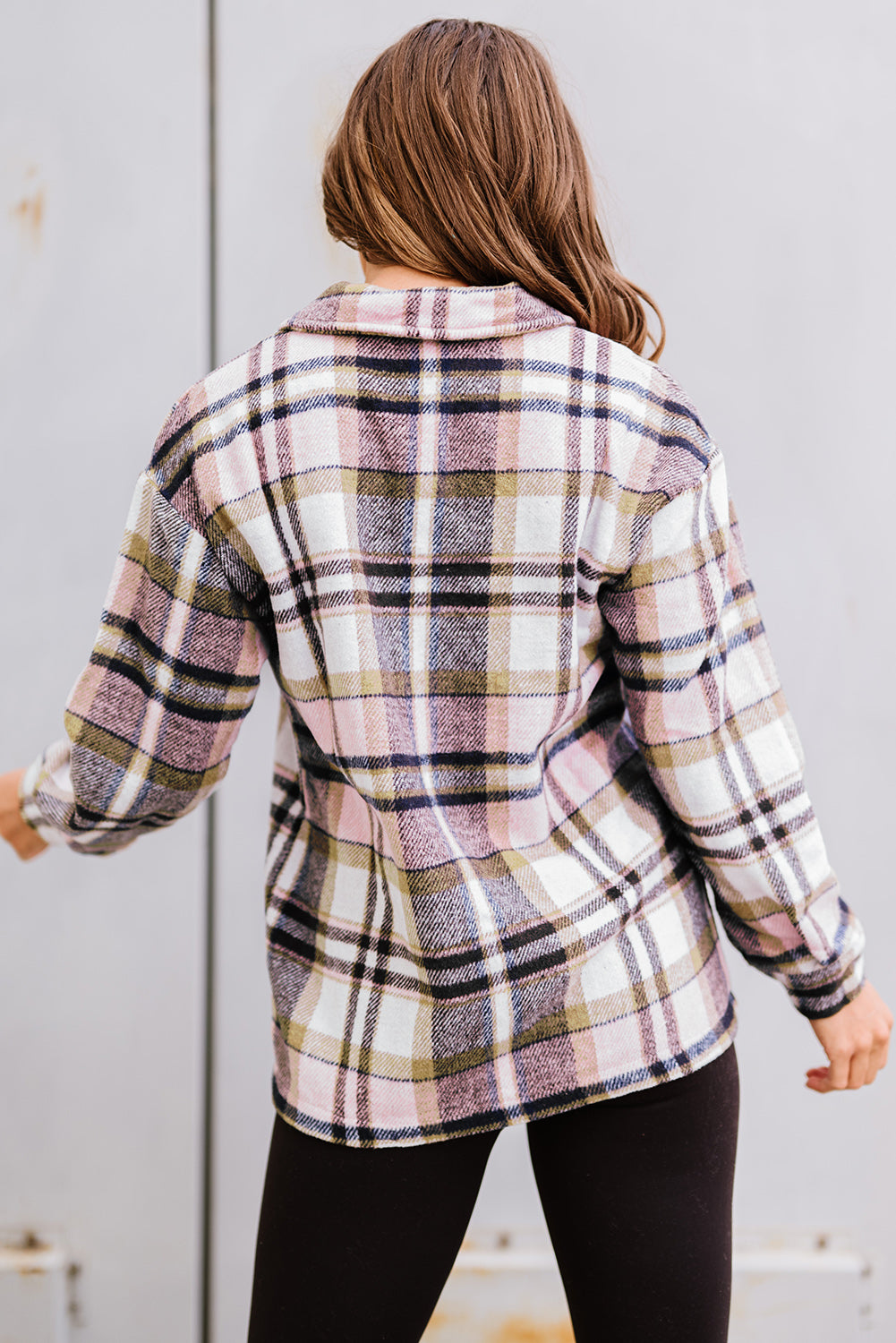 "Go for Geometric" Plaid Shacket