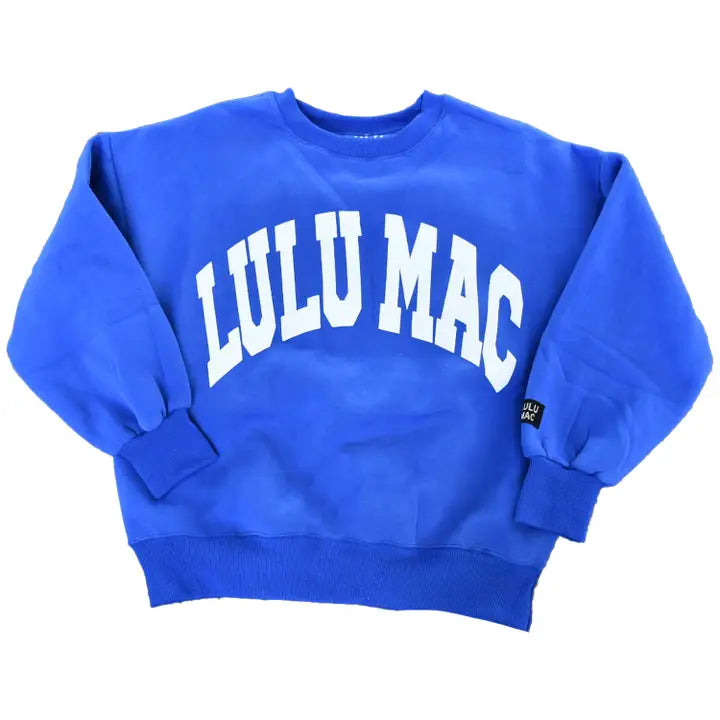Lulu Mac Sweatshirt Royal/White - Puff Logo
