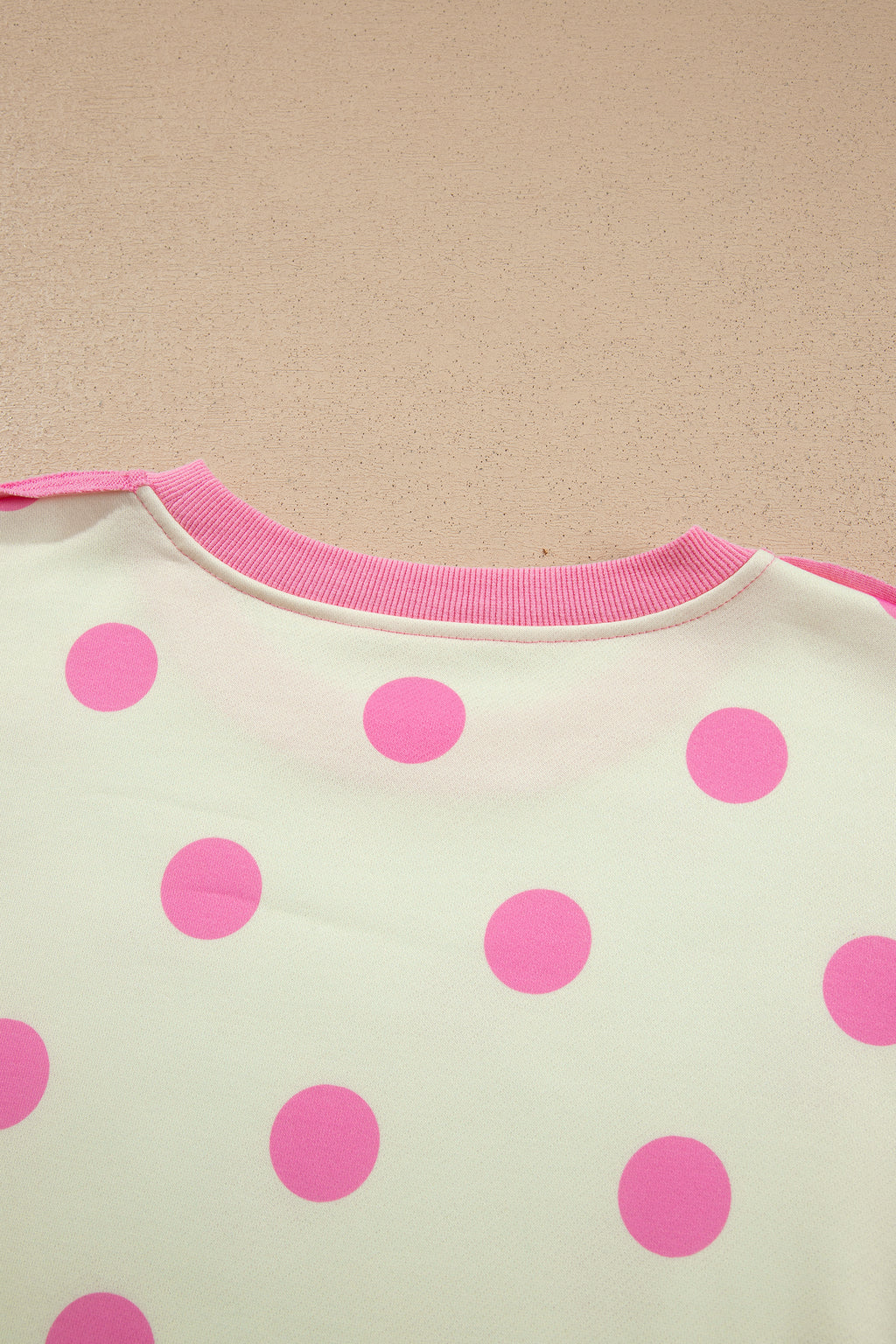 Polka Dot & Patchwork Sweatshirt
