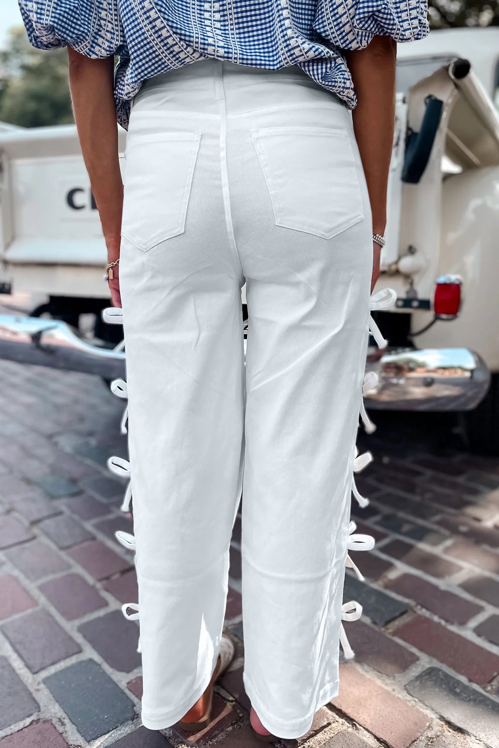"Bow Knots" Loose Jeans