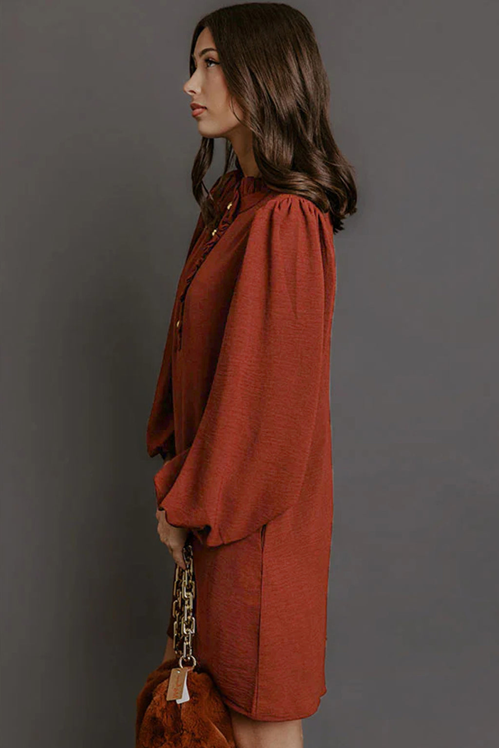 “Coffee is Calling” Long Sleeve Dress