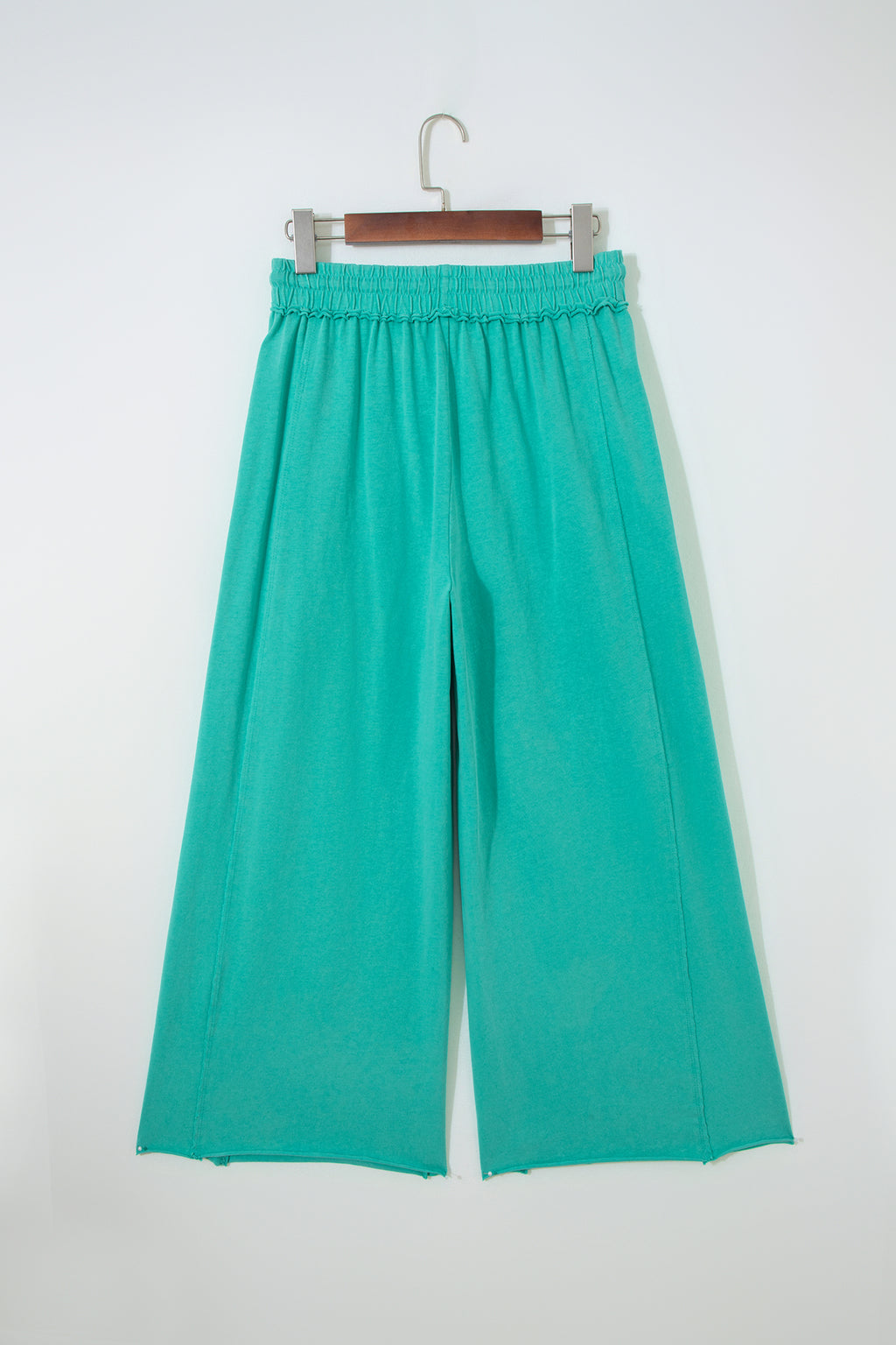 "Go for Green" Mineral Wash Wide Leg Pants