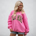 Lulu Mac Bubblegum & Leopard Sweatshirt