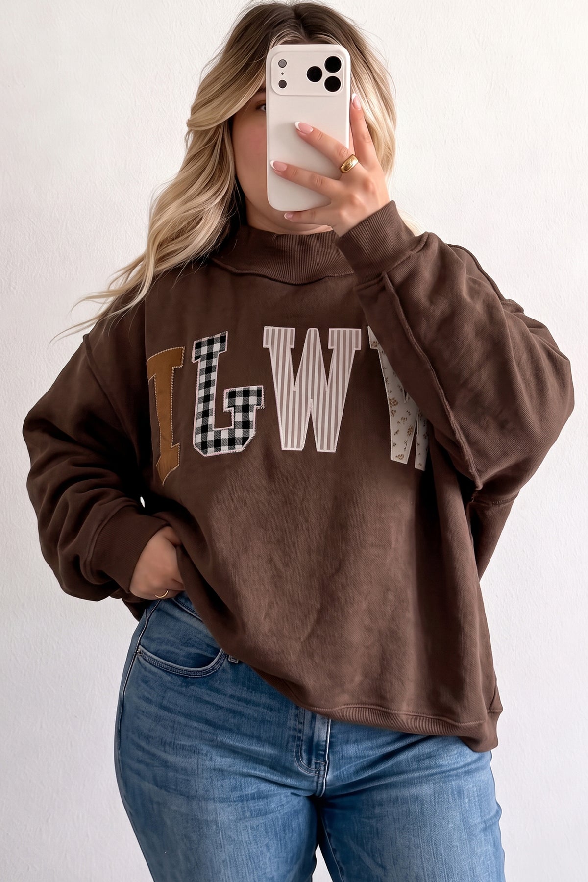 "WWJD In Coffee" Plus Size Sweatshirt