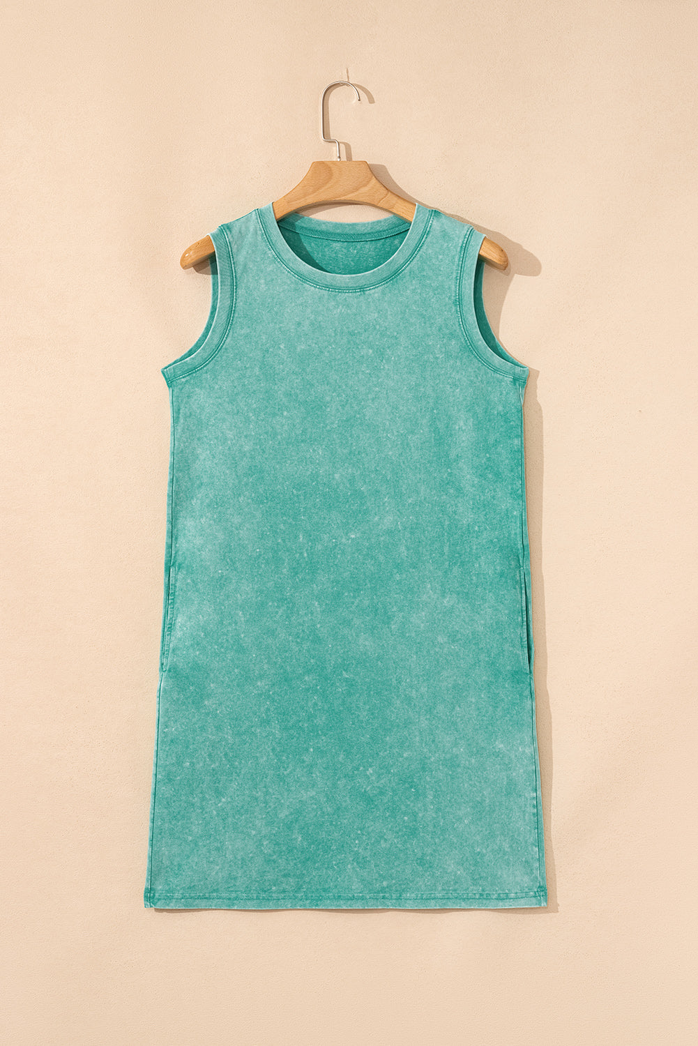 "Cool In Cotton" Mineral Wash Tank Dress
