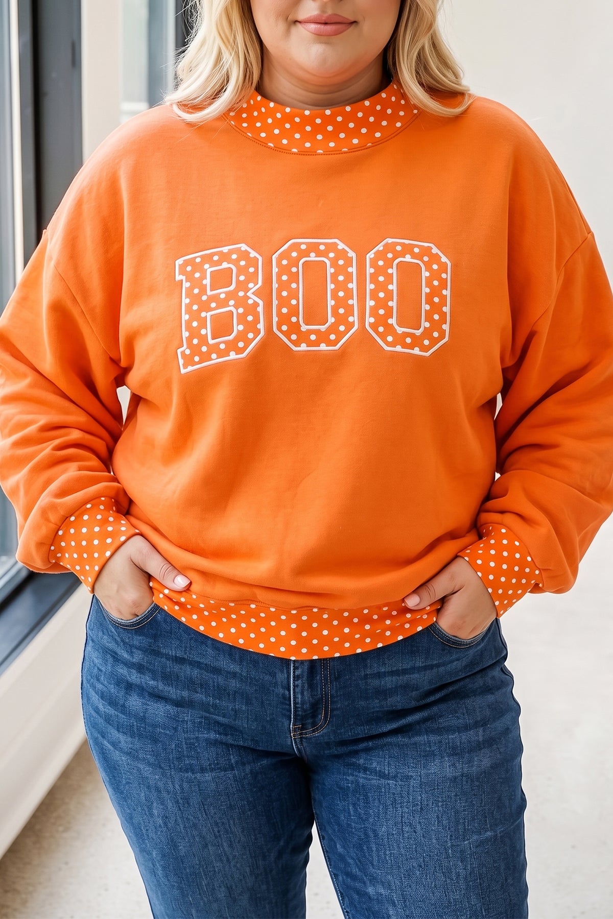 "Merry, Jolly, or HoHoHo" Plus Size Sweatshirt