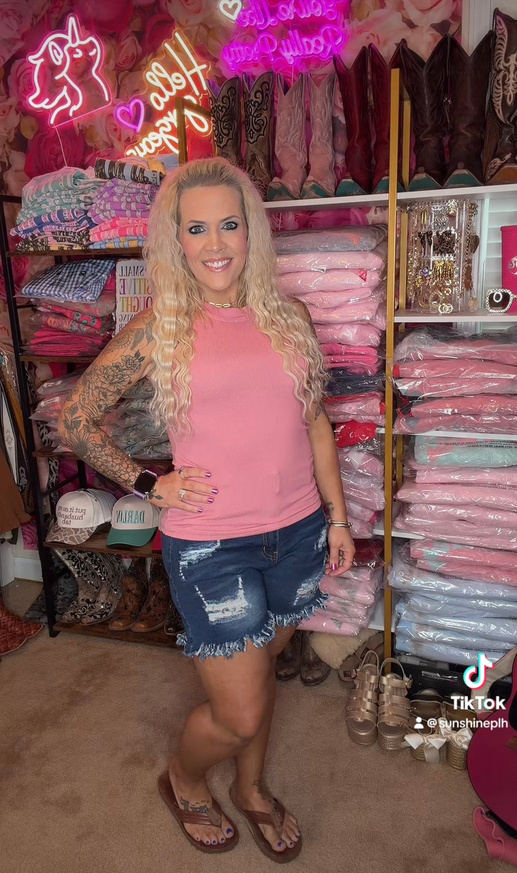 “Strut Your Stuff”
 Distressed Jean Shorts
