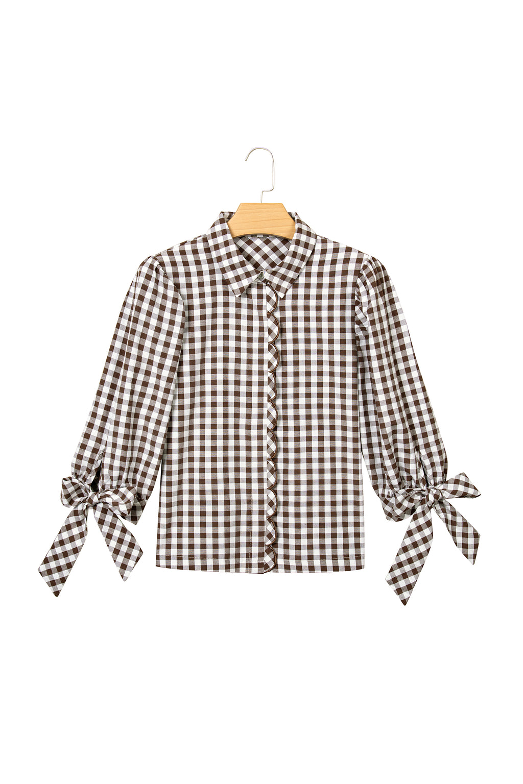 "Charming Brown" Plaid Shirt