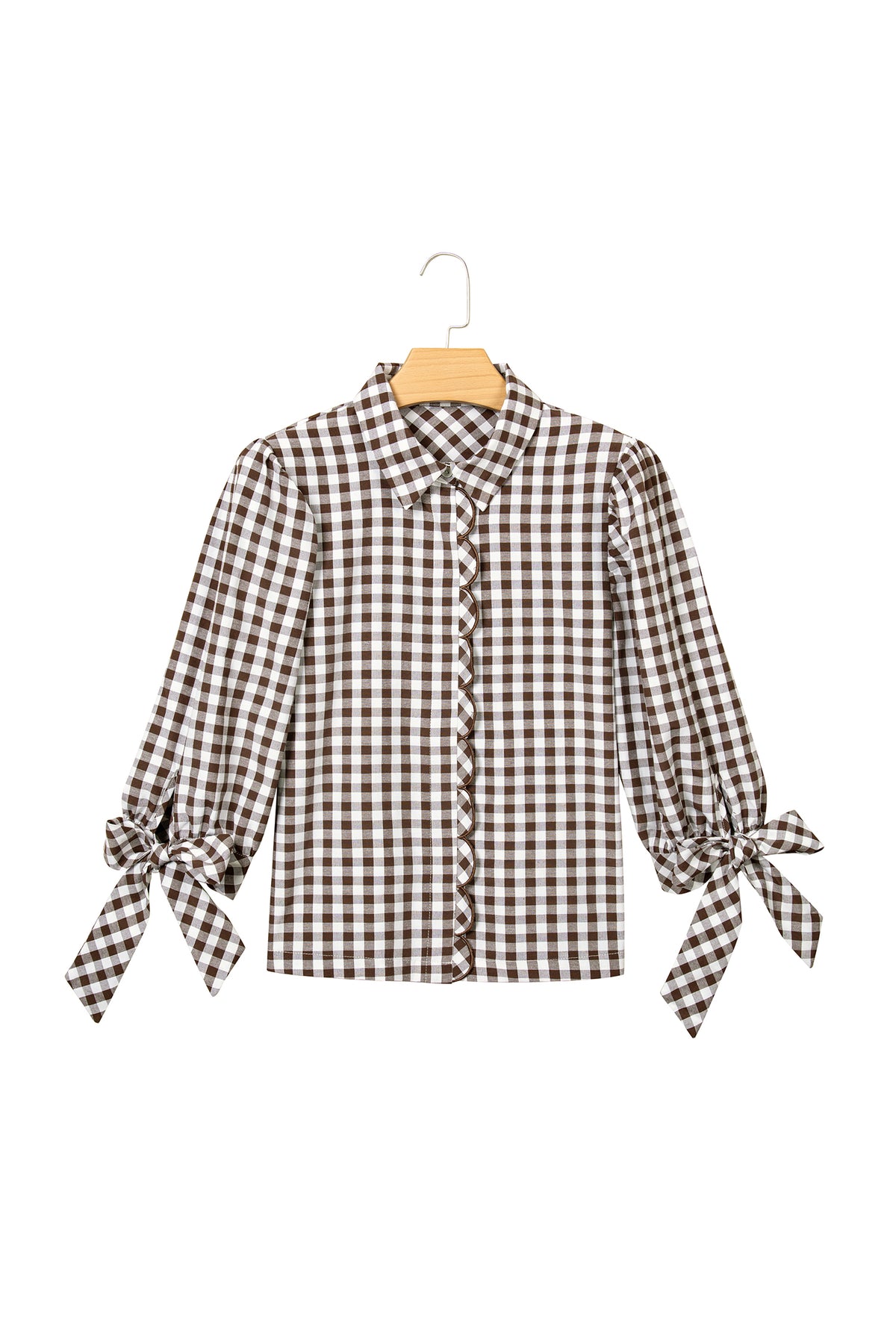 "Charming Brown" Plaid Shirt