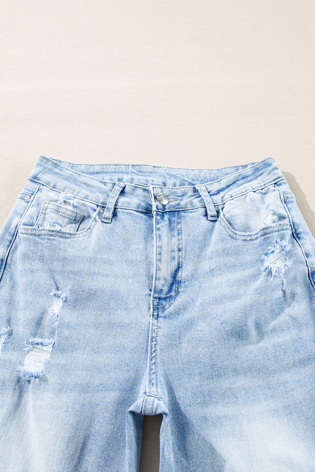 "Dizzy & Distressed" Straight Jeans
