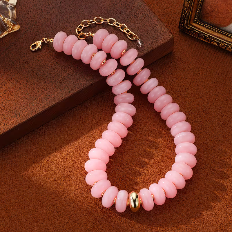 Round Chunky Beaded Necklaces
