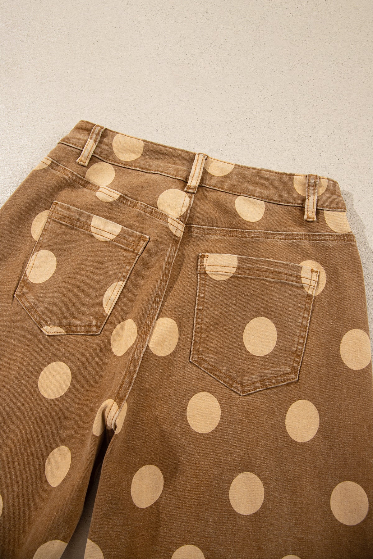 "Blue or Khaki" In Polka Dot Jeans