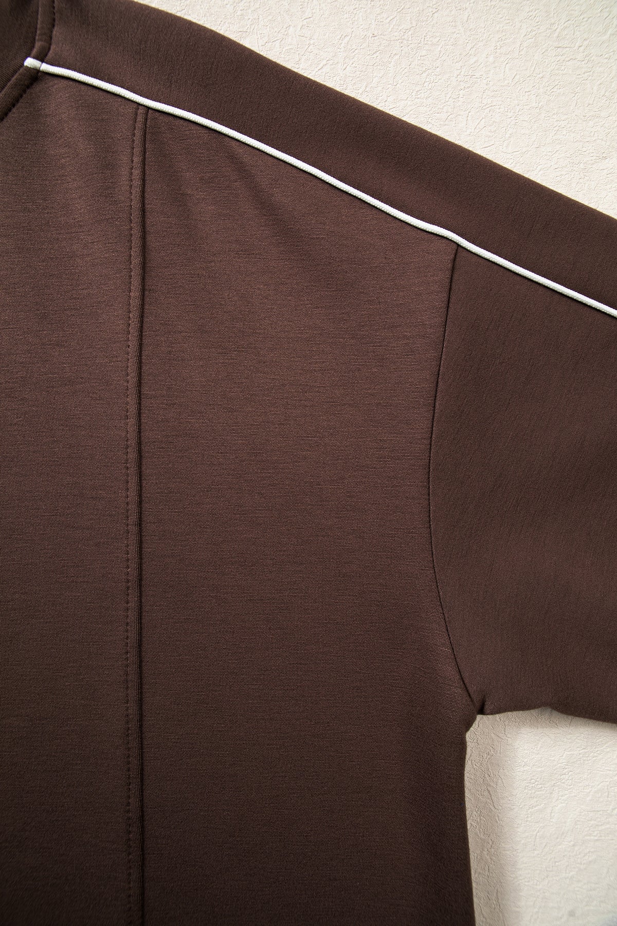 Coffee Mock Neck Pullover & Pant Set