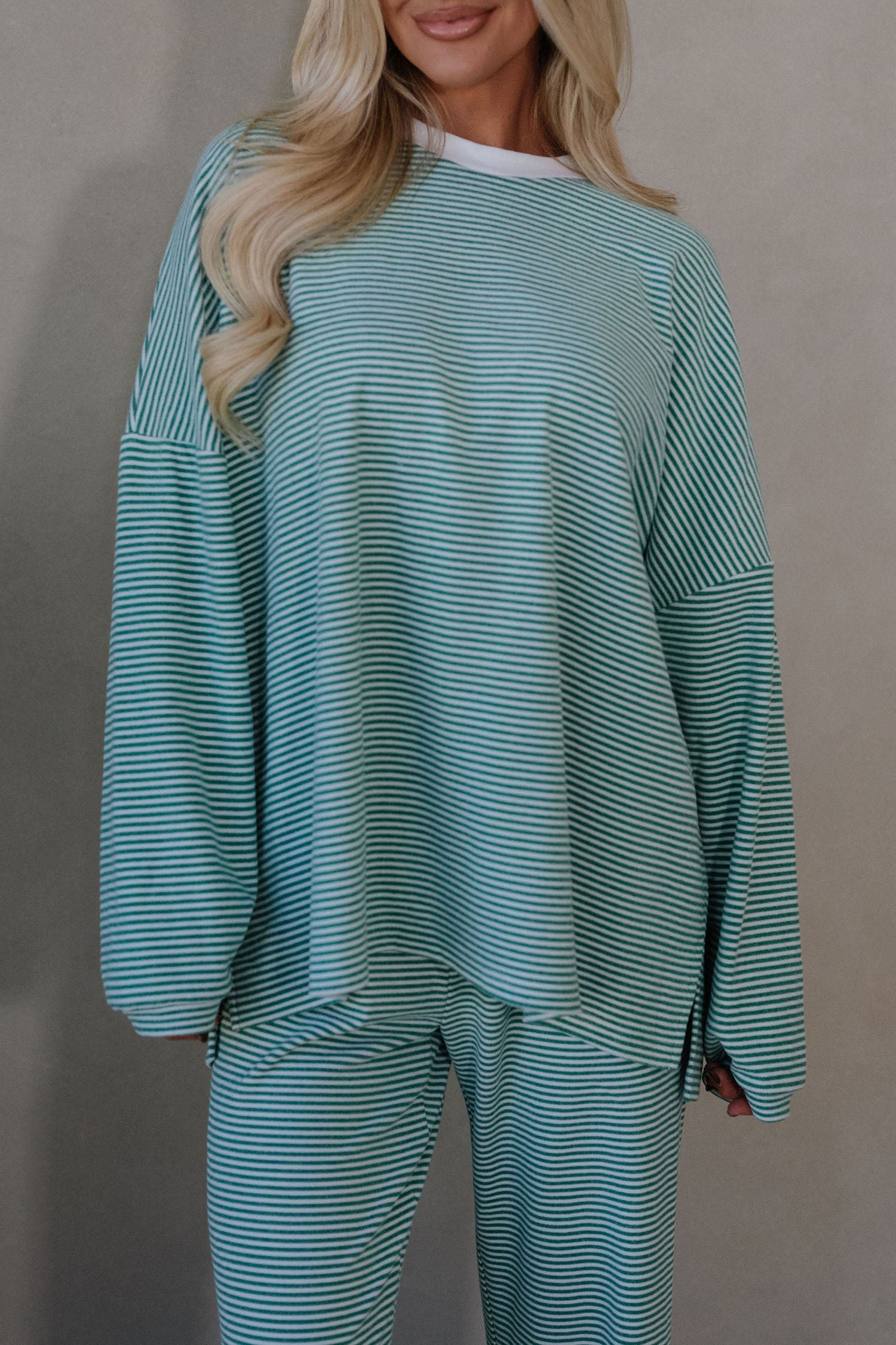 "Sleek and Striped" Long Sleeve & Pant Set