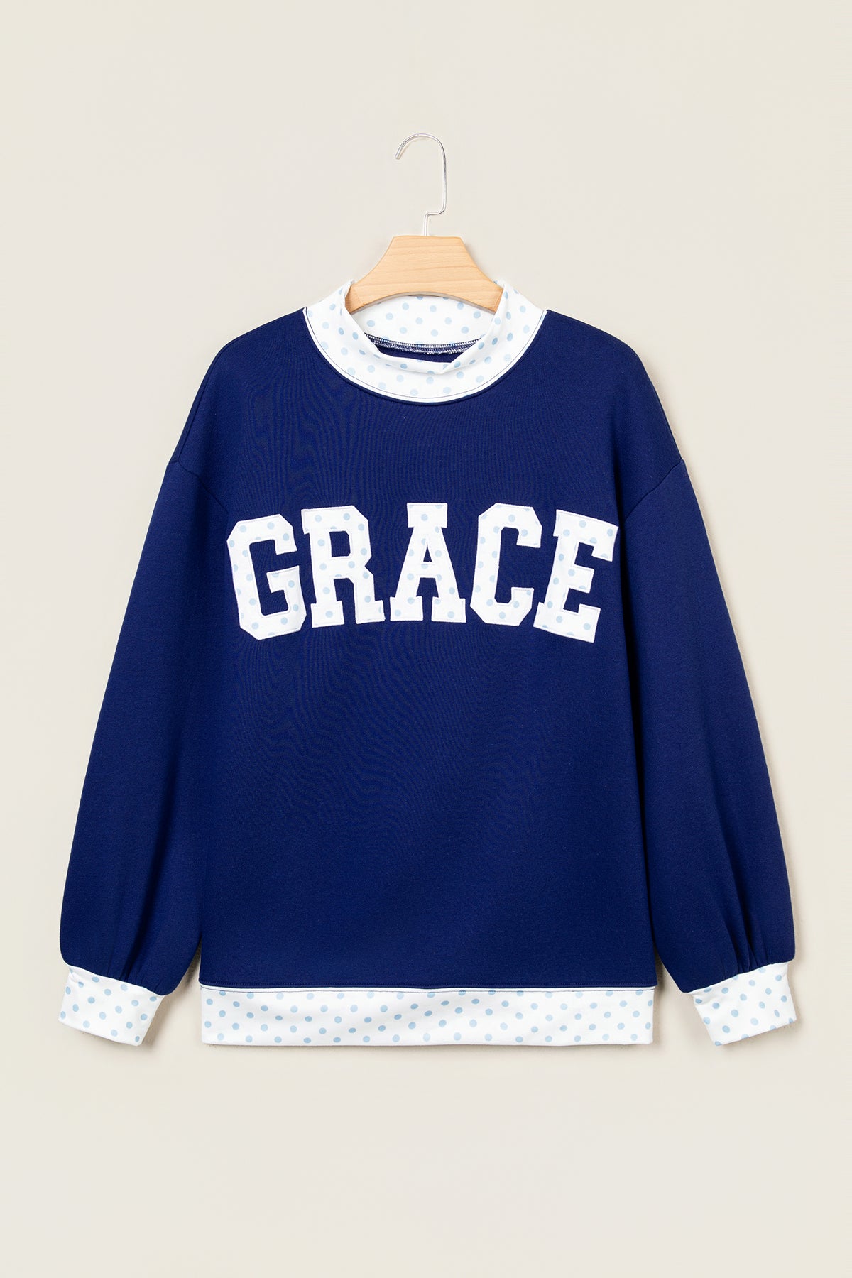 "GRACE" Mock Neck Sweatshirt