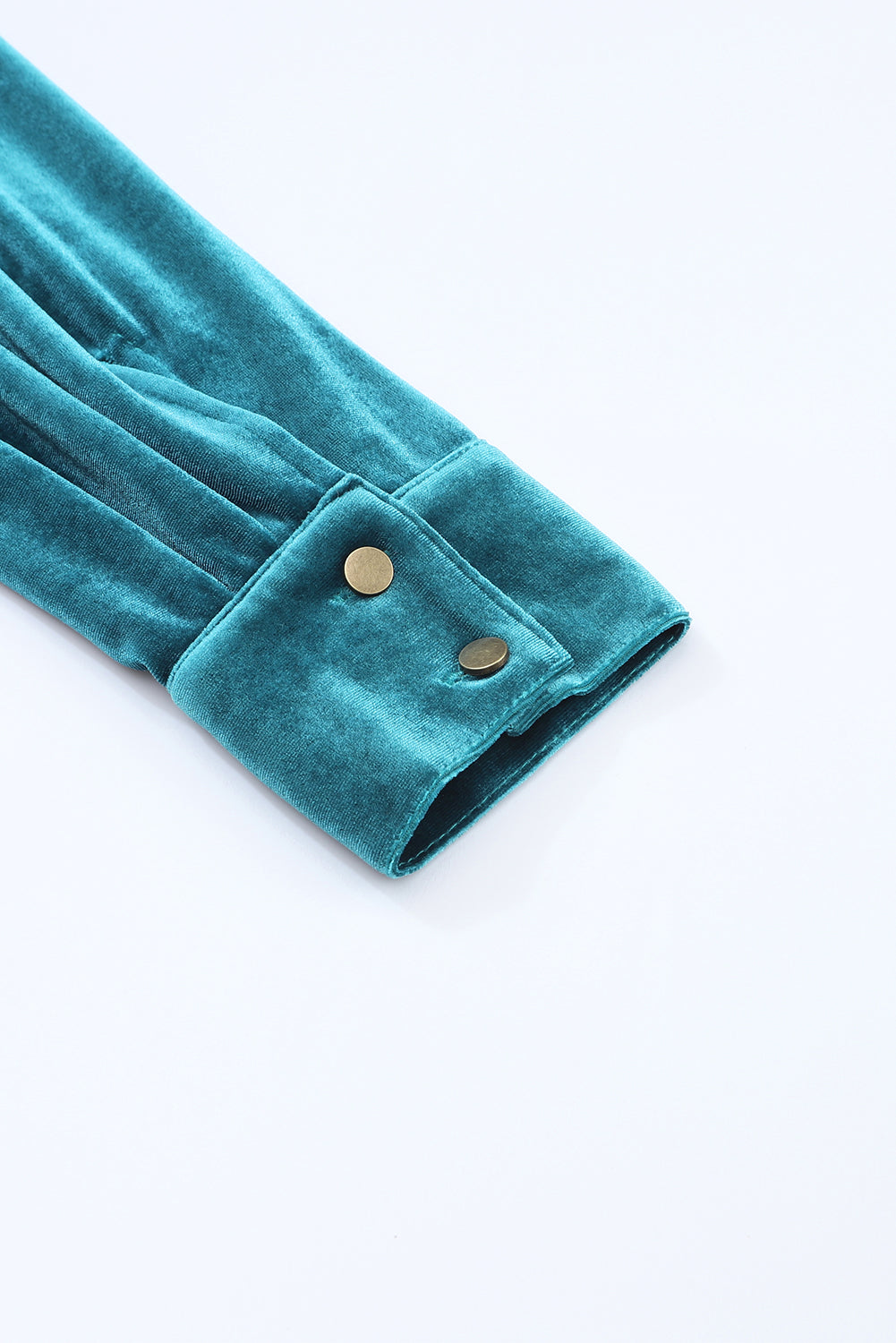 “Frilled” Mock Neck Velvet Top