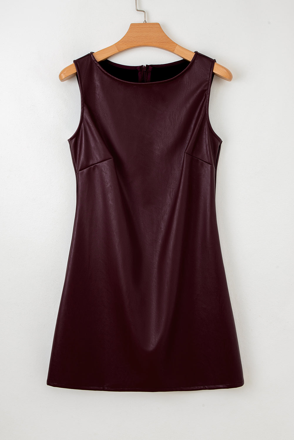 "Concert Chic" Black Faux Leather Dress