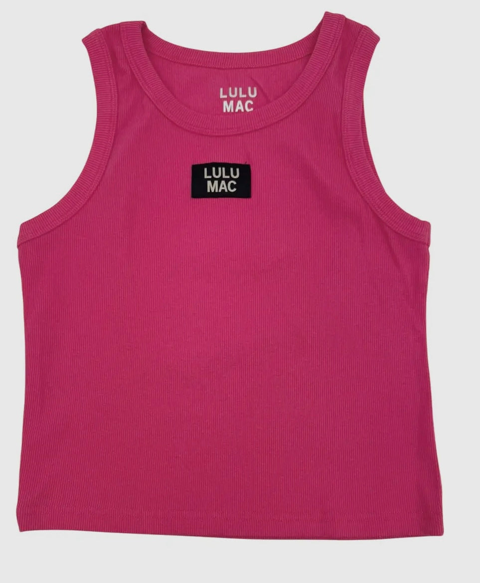 Lulu Mac Tank-Hot Pink