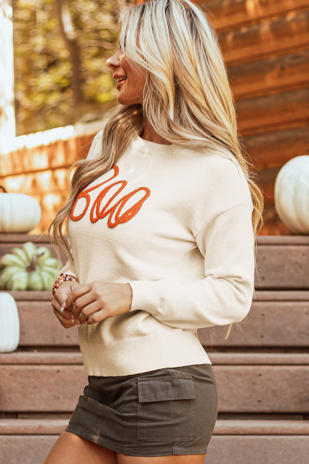 "Boo!" Knitted Sweater