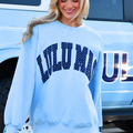 Lulu Mac Blue/Navy Polka Dot Sweatshirt