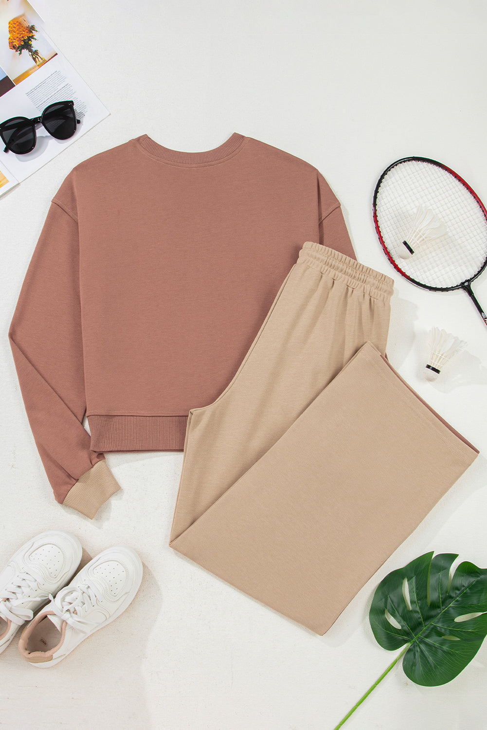 “Kool Khaki” Long Sleeve Top and Pant Set