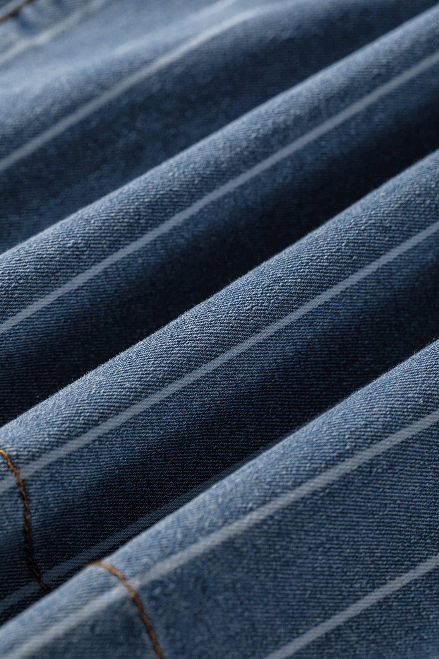 "Sleek In Stripes" Plus Size Wide Leg Jeans
