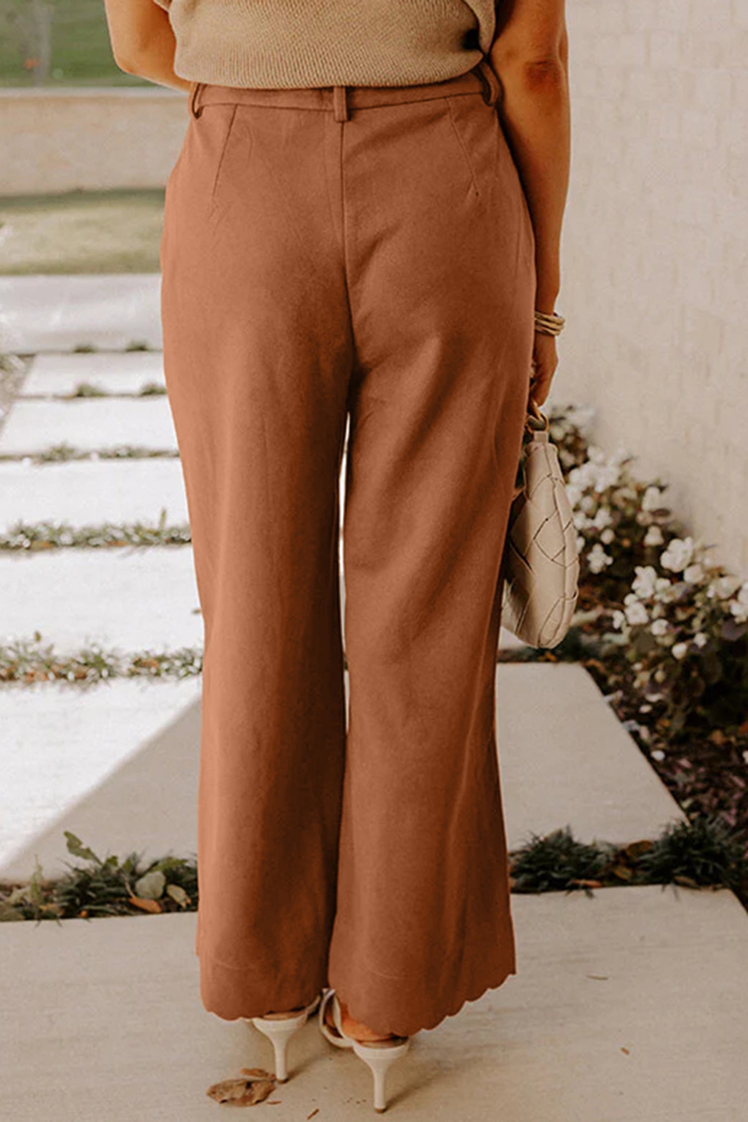 "Stun In Scalloped" Pants