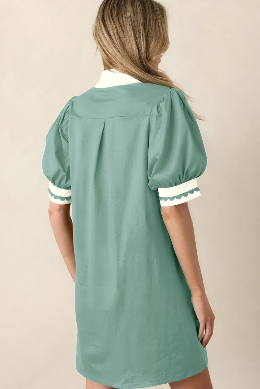 "Polished & Playful" Puff Sleeve Dress