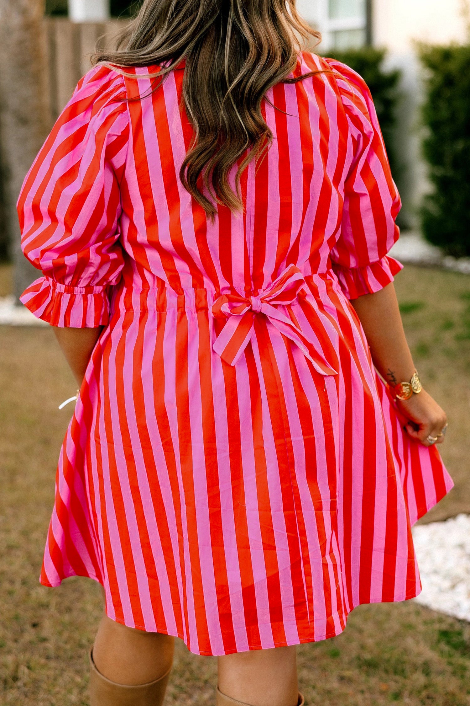 "Sexy In Stripes" Plus Size Dress