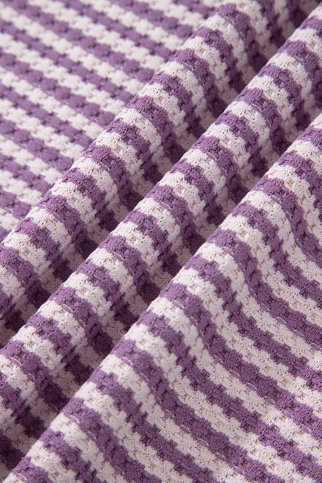 “Seeing Stripes” Textured Knit Short Set