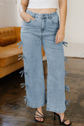 "Bow Knots" Loose Jeans