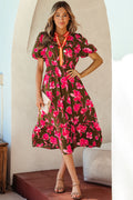 "Olive In Floral" Maxi Dress