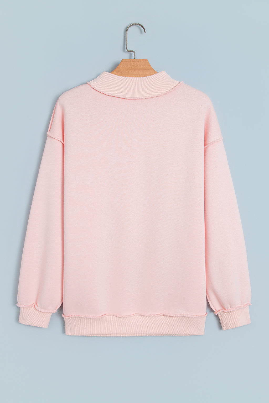 "Saved By Grace" Embroidered Pink Sweatshirt