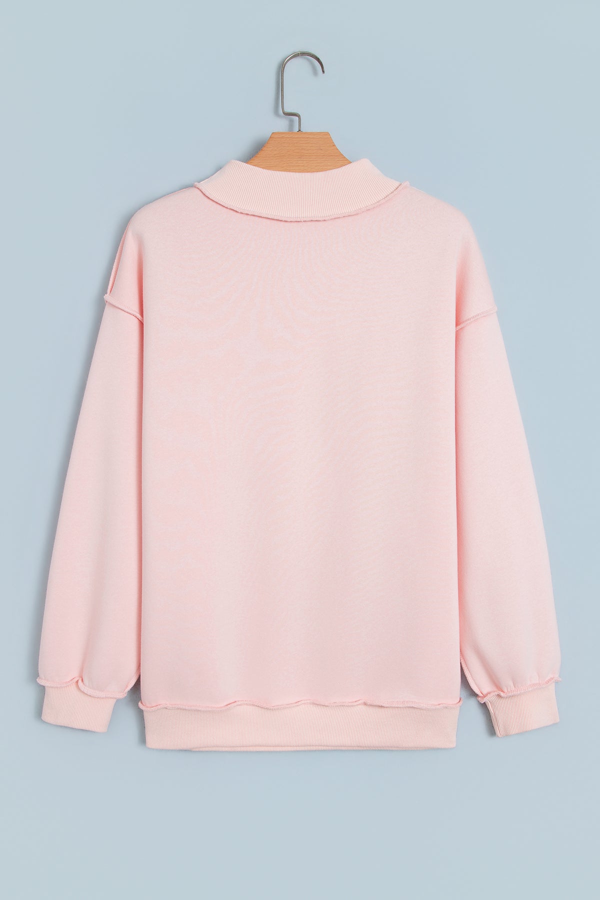 "Saved By Grace" Embroidered Pink Sweatshirt