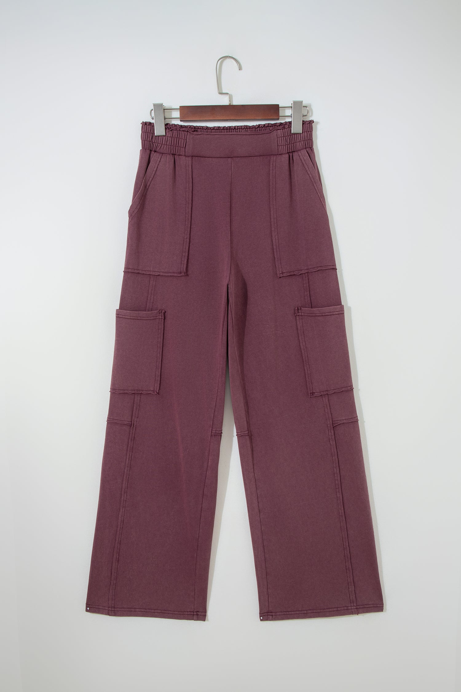 Mineral Wash Cargo Cotton Utility Pants