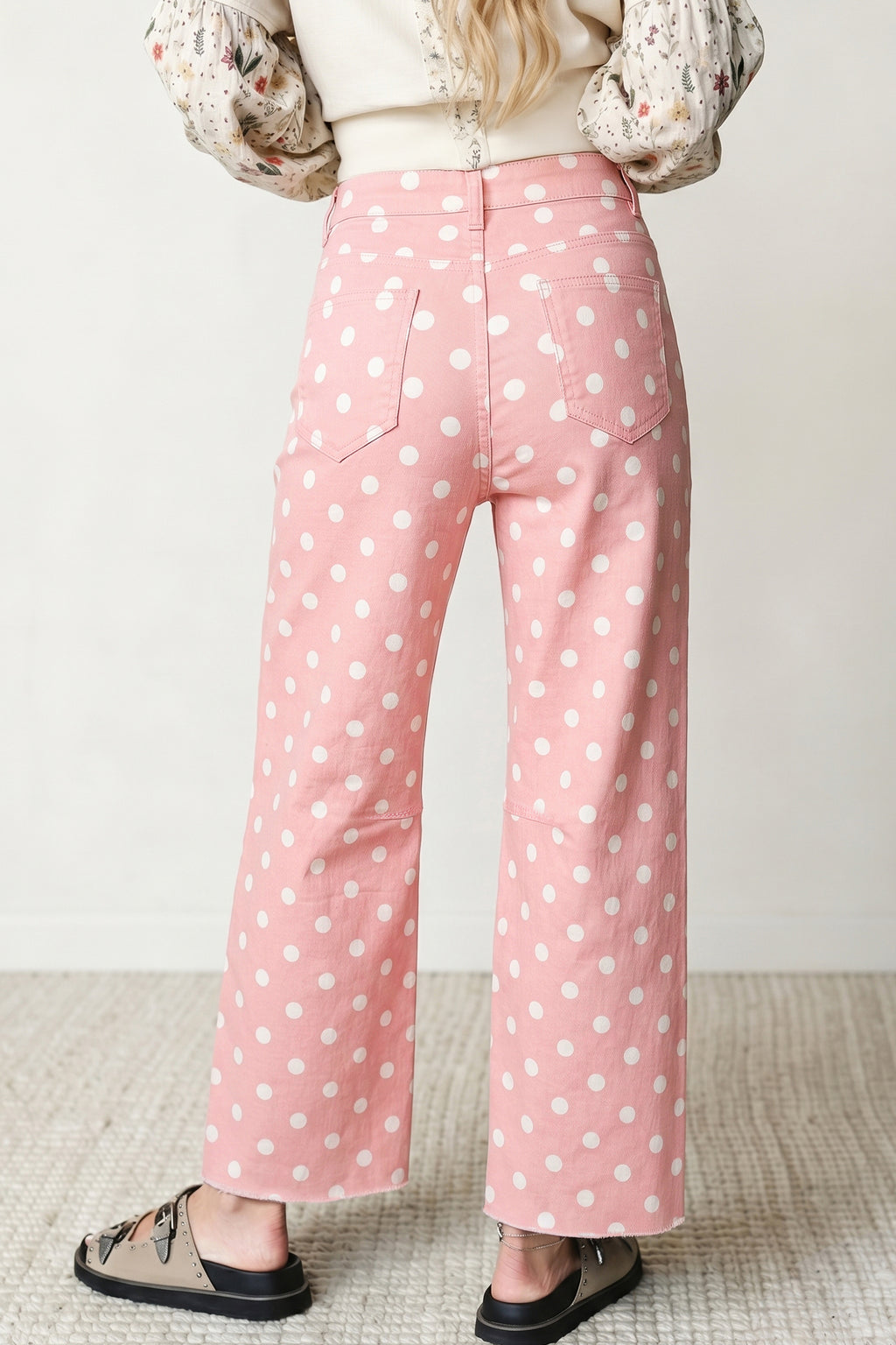 "Pretty In Polka Dot's" Casual Slim Fit Jeans