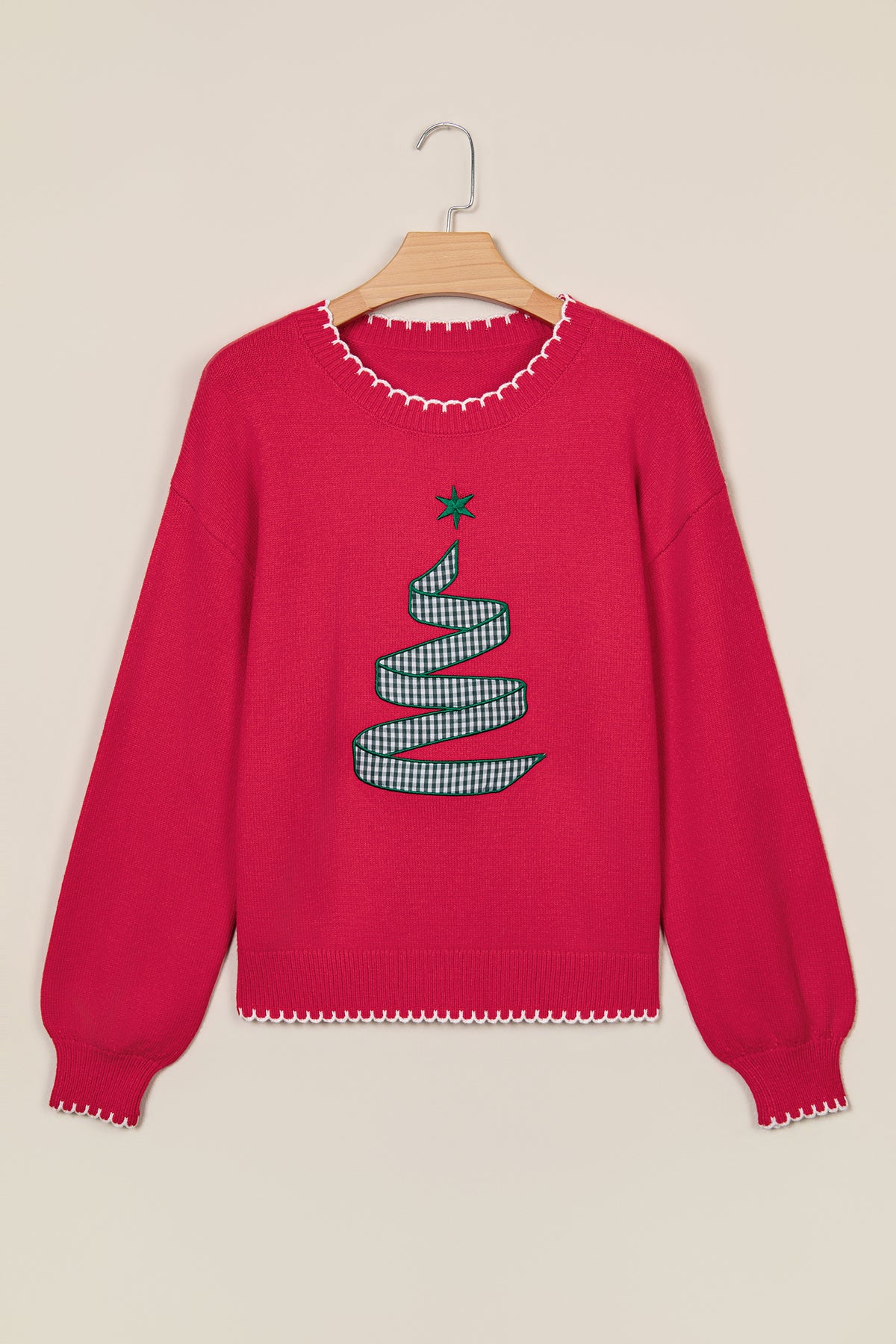 Stitched Christmas Tree Sweater