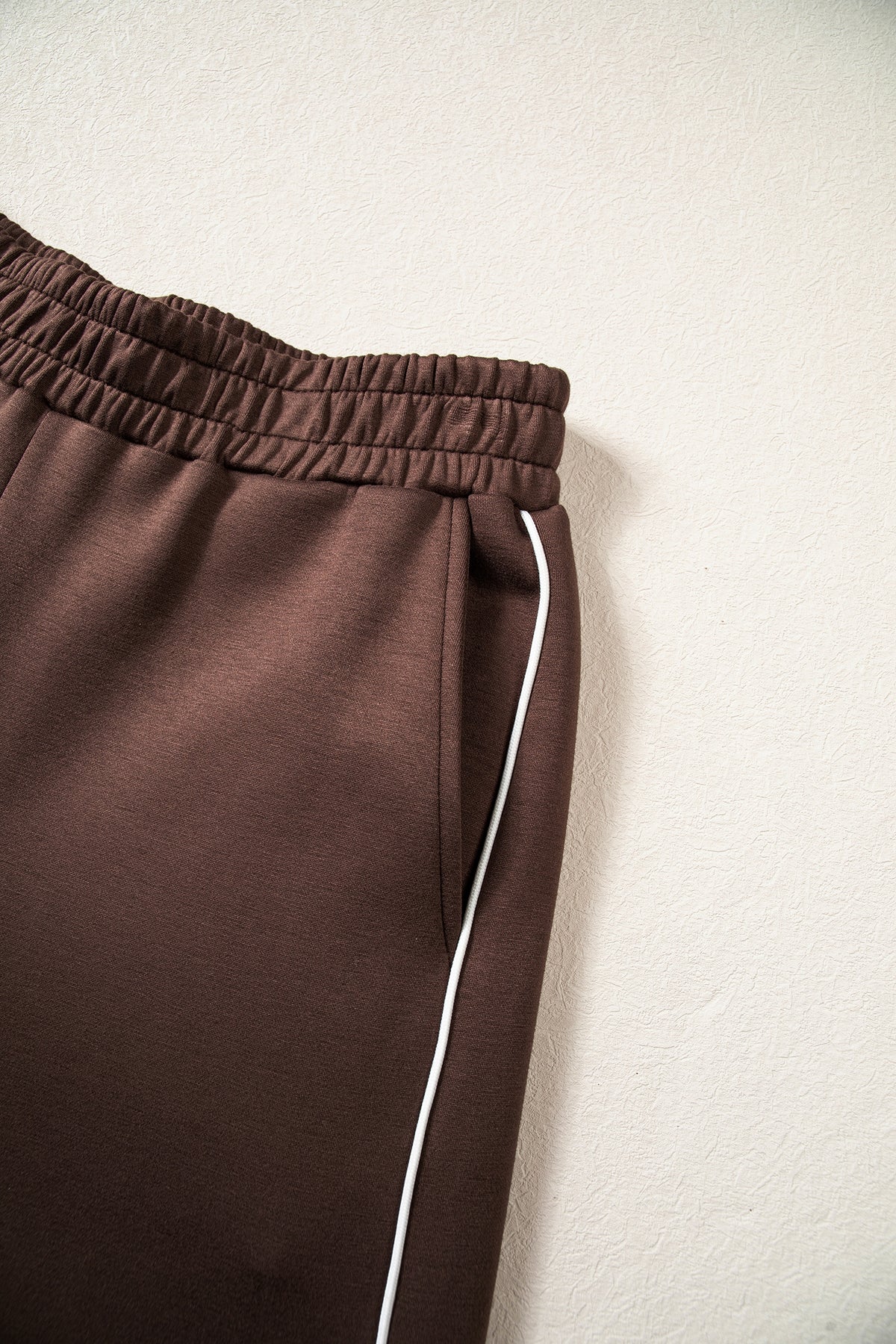 Coffee Mock Neck Pullover & Pant Set