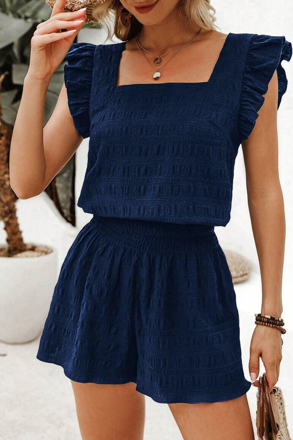 “Bold & Beautiful” Textured Shorts Set