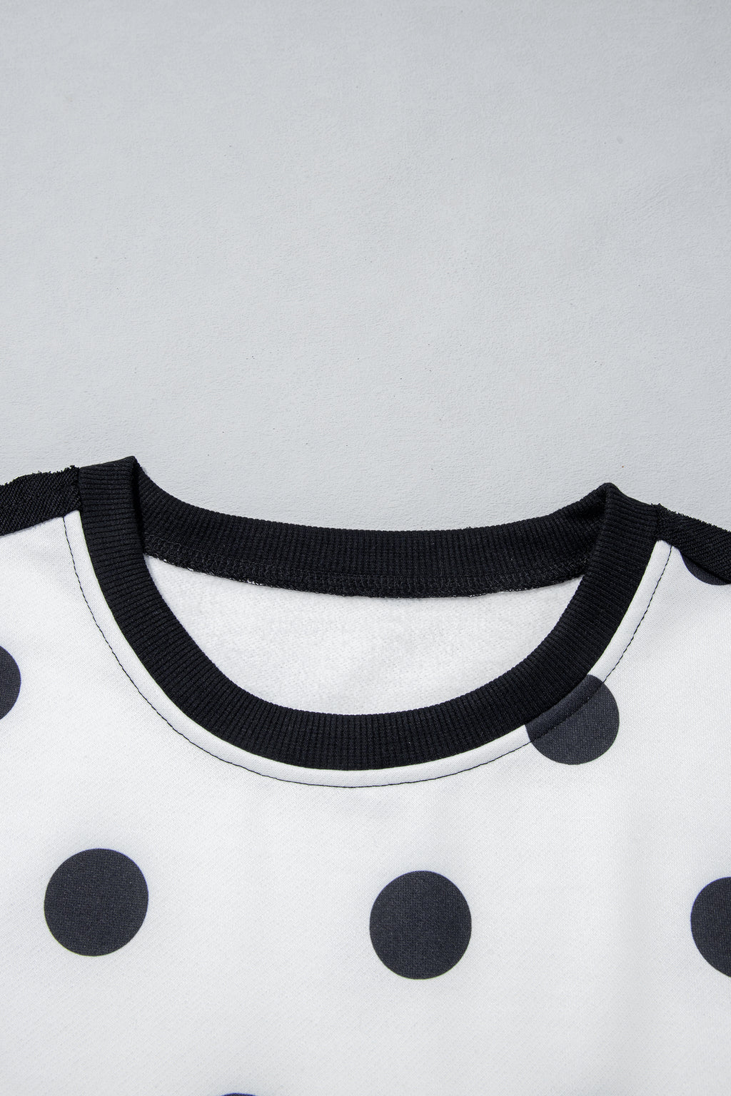 Polka Dot & Patchwork Sweatshirt