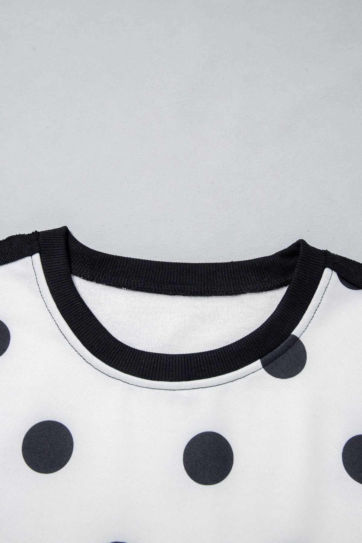 Polka Dot & Patchwork Sweatshirt