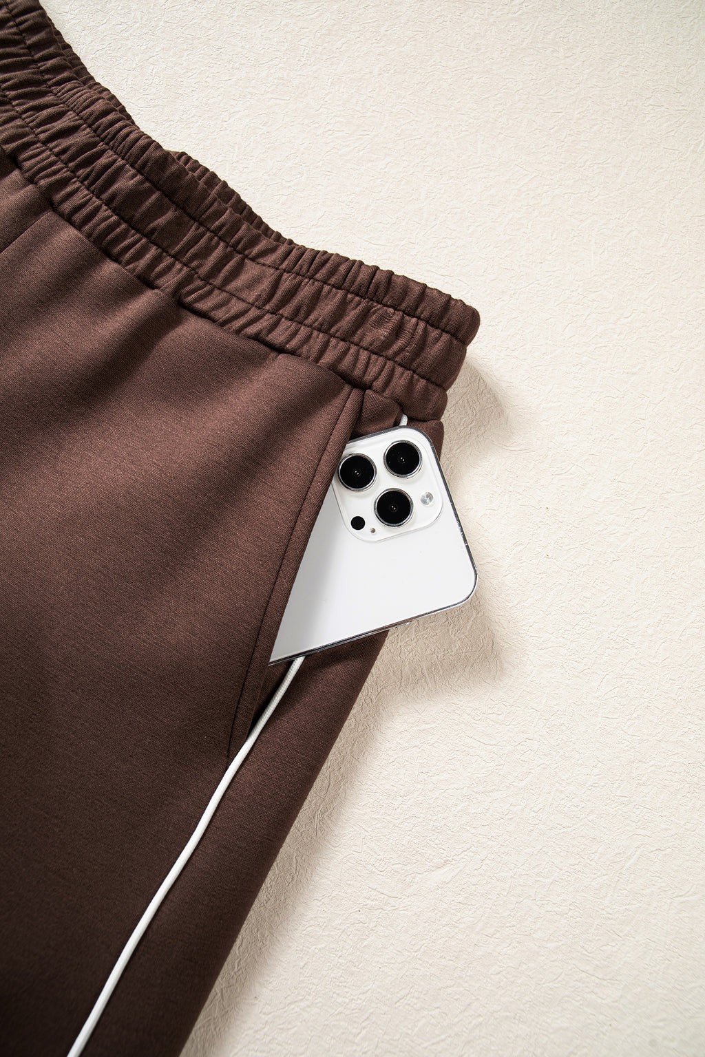 Coffee Mock Neck Pullover & Pant Set